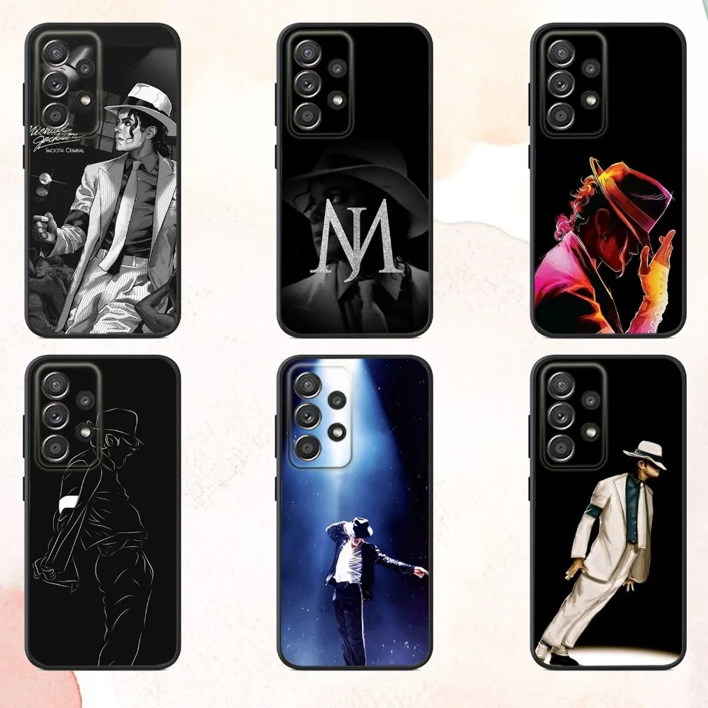 

M-Michael J-Jackson Singer Phone Case For Samsung S25,S24,S21,S22,S23,S30,Ultra,S20,Plus,Fe,Lite,Note,10,9,5G Black Cover