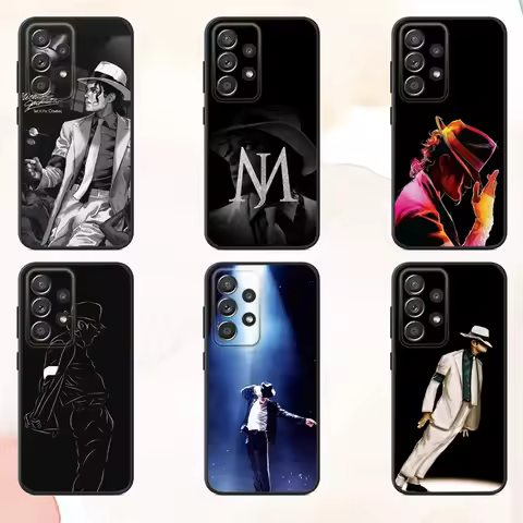 M-Michael J-Jackson Singer Phone Case For Samsung S25,S24,S21,S22,S23,S30,Ultra,S20,Plus,Fe,Lite,Note,10,9,5G Black Cover
