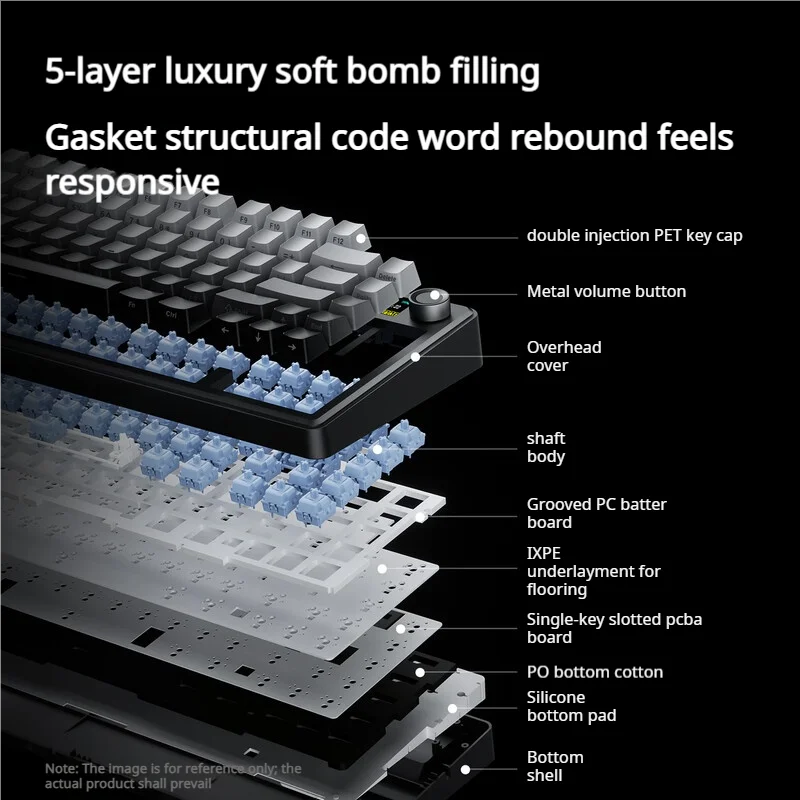 Teclado Mecânico AULA F75 MAX - Keyboard Gaming Mac avaliação e preço
