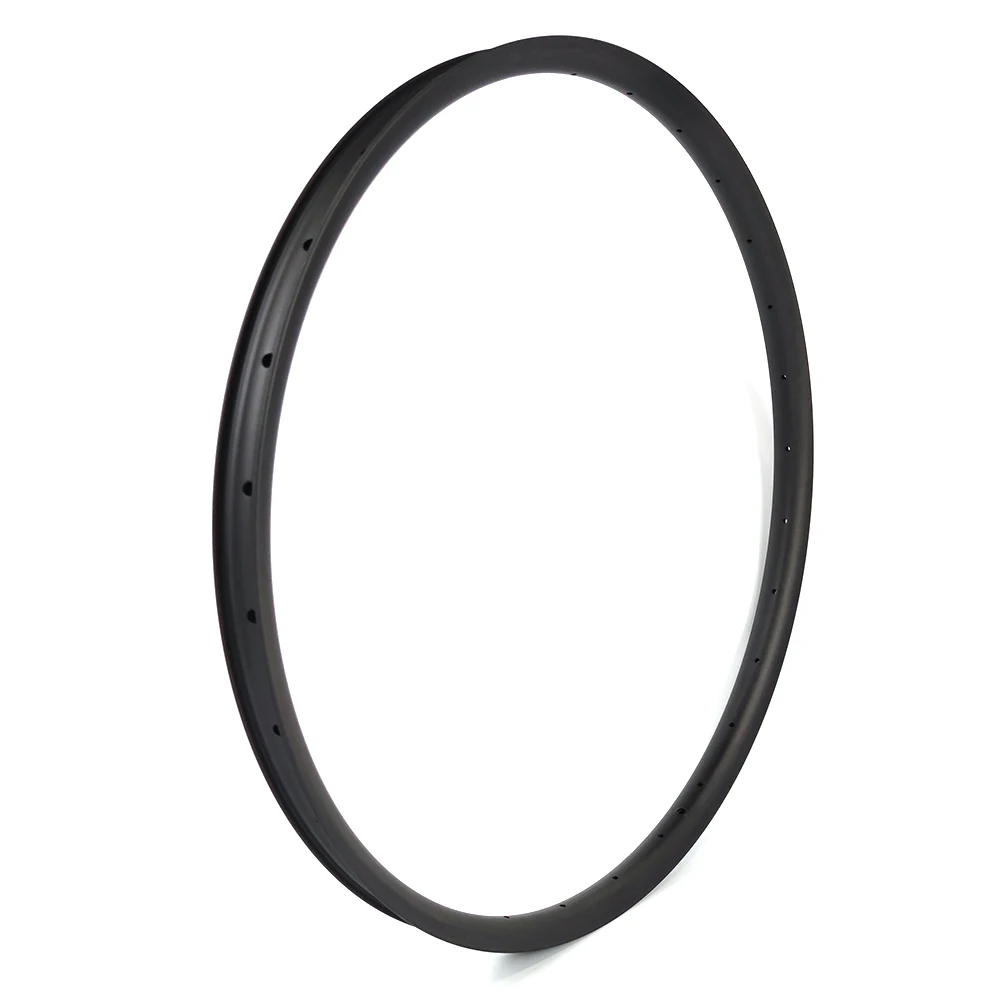 

29ER MTB Bike XC AM Carbon Rim 35mm Wide 25mm Deep Asymmetry Symmetry Clincher Tubeless Hookless Mountain Bicycle