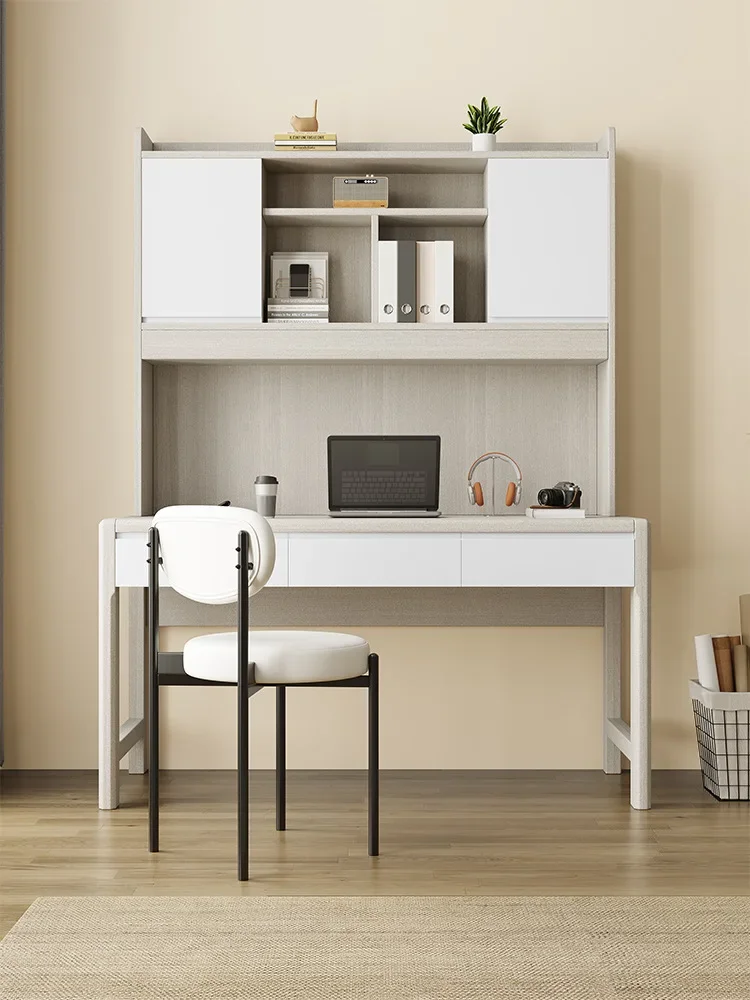 

b25 desk, bookshelf combination, desktop computer desk, student bookcase, home study table cabinet integrated