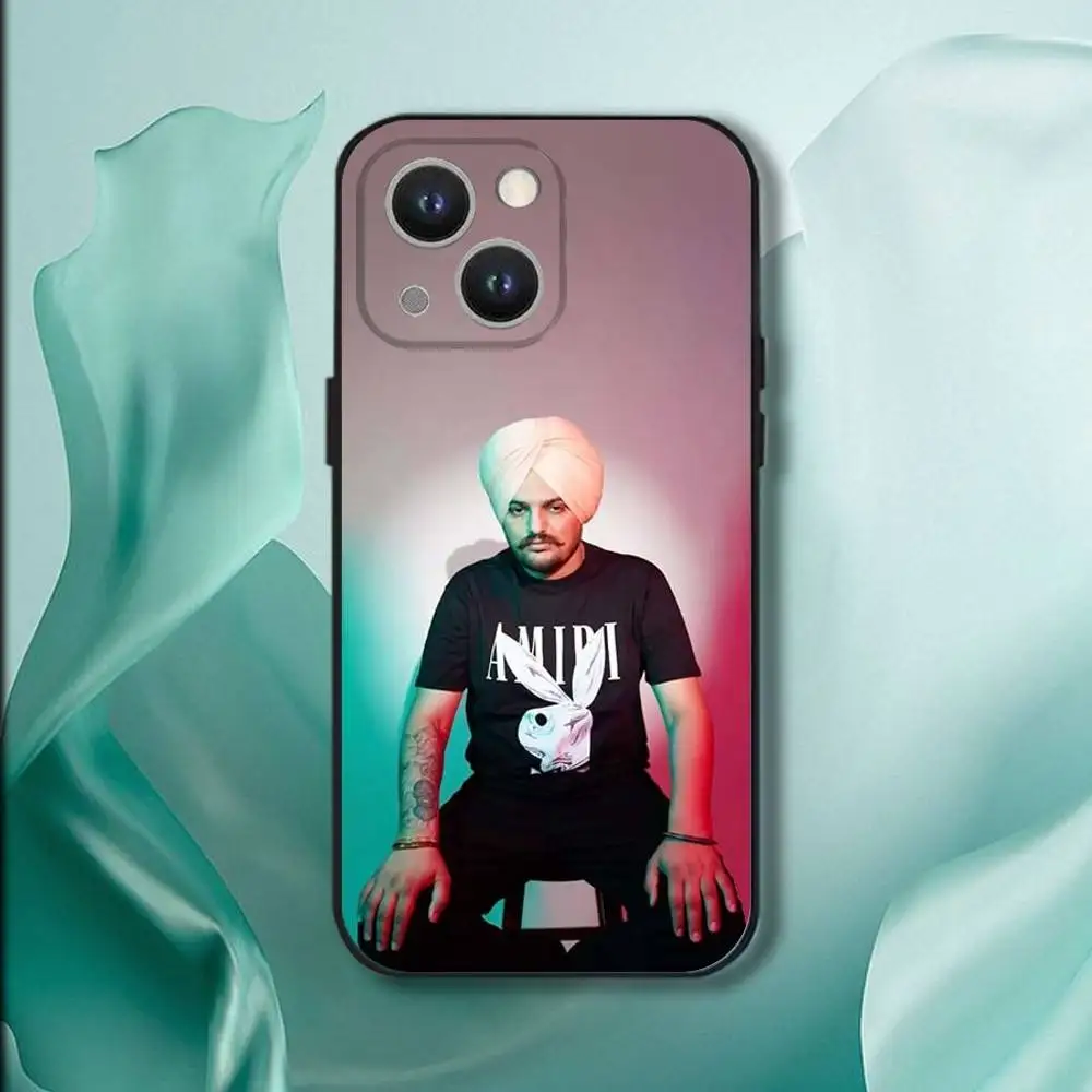 Funda de teléfono Rapper S-Sidhu Moose Walas para iPhone 17,16,15,14,13,12,11,Pro,XS,Max,XR,Plus,E,SE4,Mini funda blanda negra