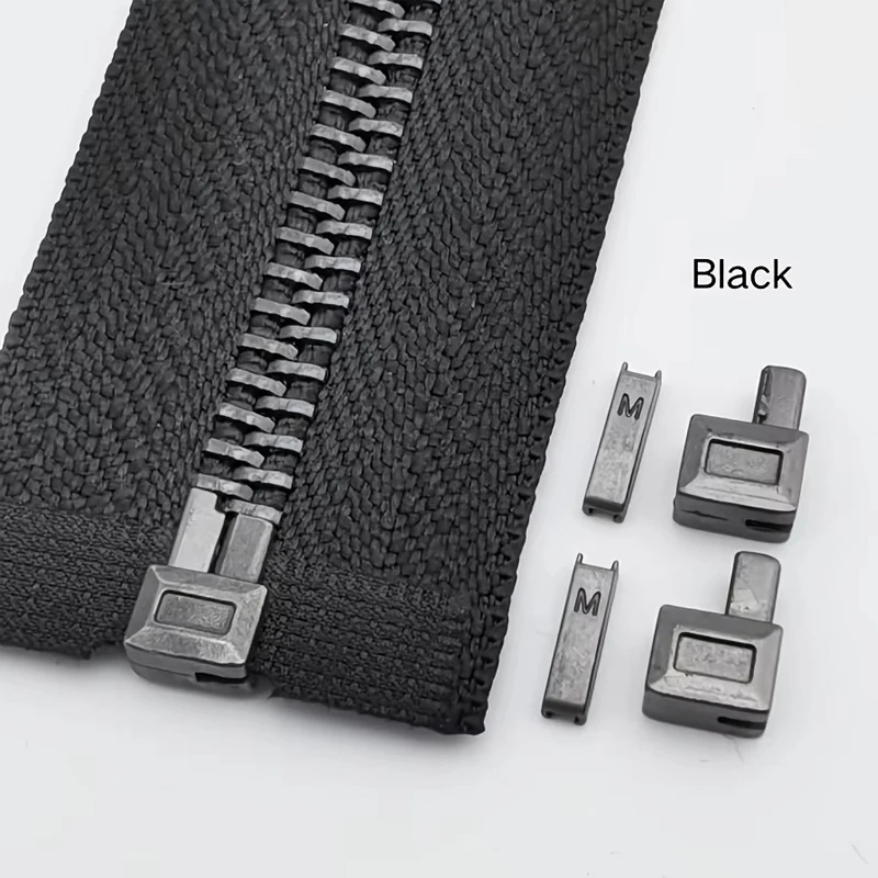 20-Piece Set Premium Metal Zipper Heads Durable Smooth for DIY Clothing Luggage Repair