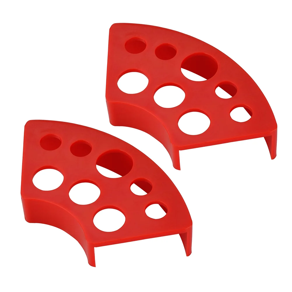 

2 Pcs Tattoo Color Rack Tattoos Pigment Holder Bracket Cup Stand Plastic Ink Storage Multi-grid