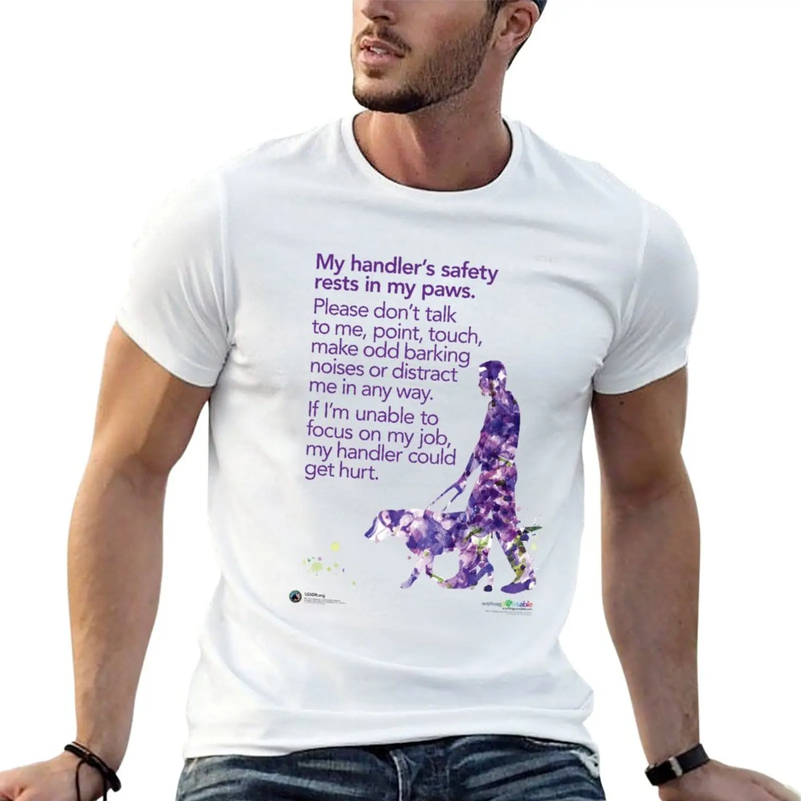 Service Dog, Do not distract T-Shirt customs shirts graphic tees mens designer t shirt