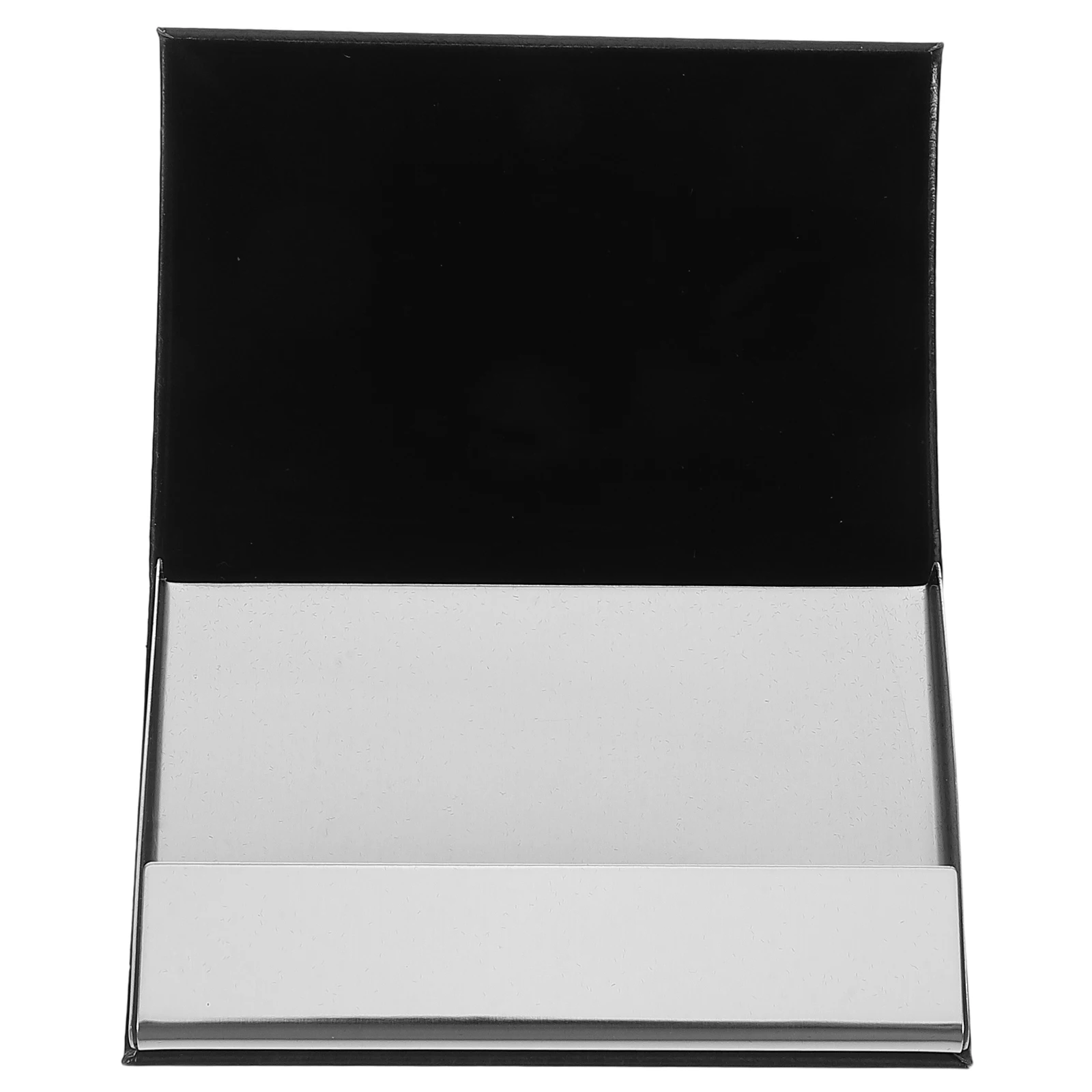 

PU Metal Business Card Holder Large Capacity Durable Cards Case Storage Carrier Soft Purse Visiting Credit Box