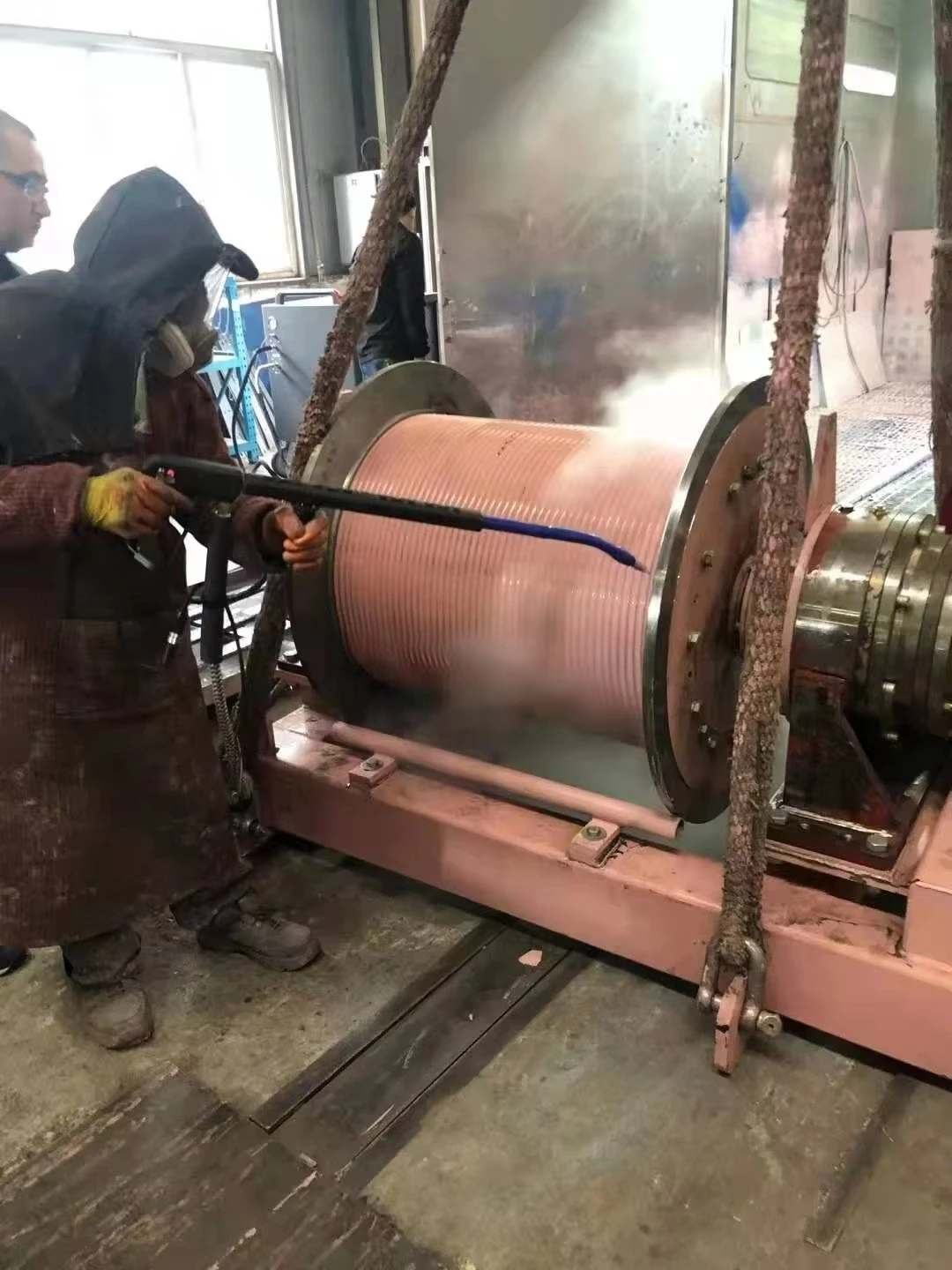 آلة التنظيف بالبخار الصناعية ذات الضغط العالي لتنظيف بقع الزيت الثقيل في المعدات الصناعية #5