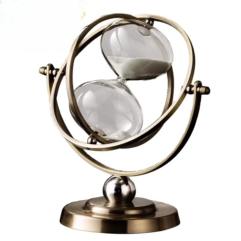 

Light luxury high-end hourglass living room office desktop decoration