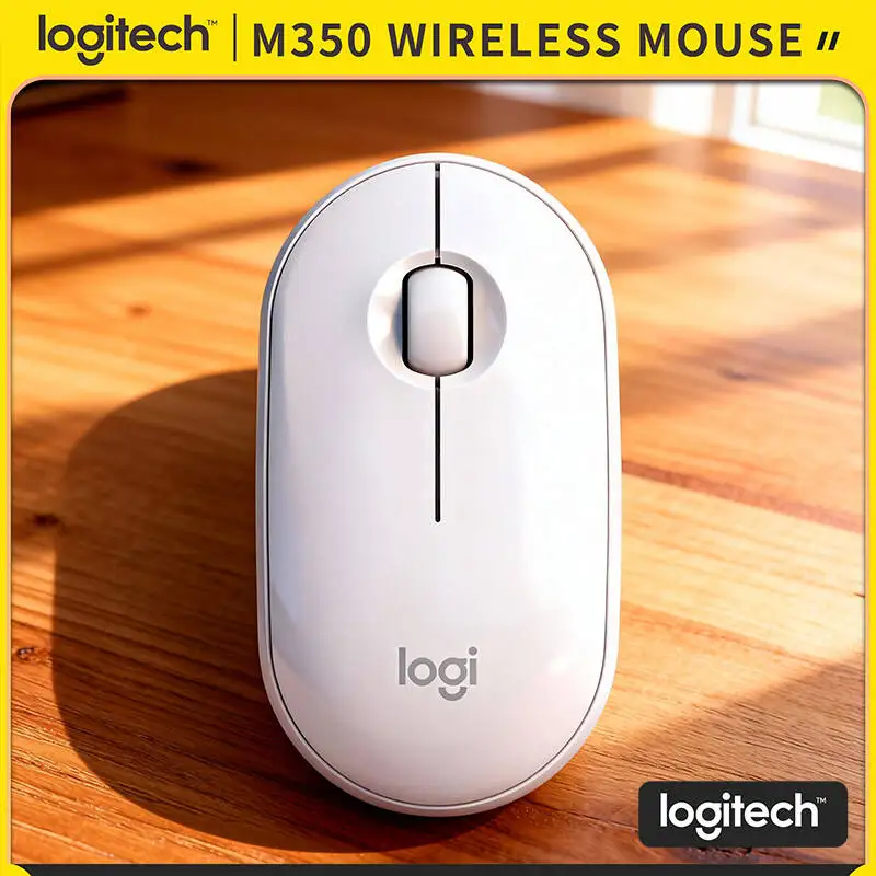 

Беспроводная мышь Logitech M350 Silent - ультратихие кнопки прокрутки, двойной режим подключения, 18 месяцев автономной работы, 1000 DPI, удобно носить с собой