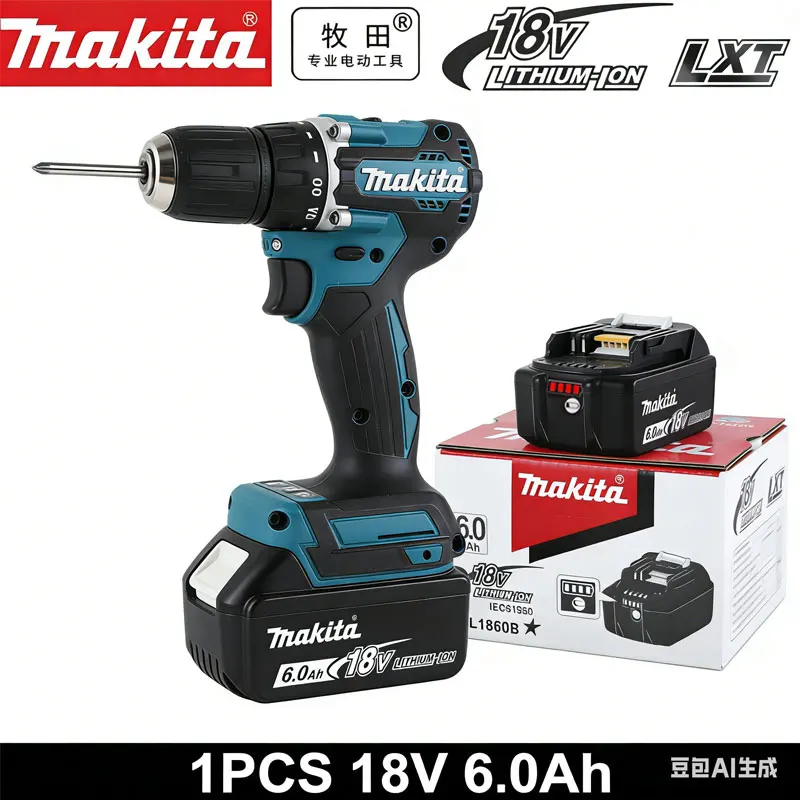 

️ Аккумулятор Makita 18В 6.0Ач DD487 для ударной дрели, шуруповерта, бесщеточной дрели, выбор отделочных работников