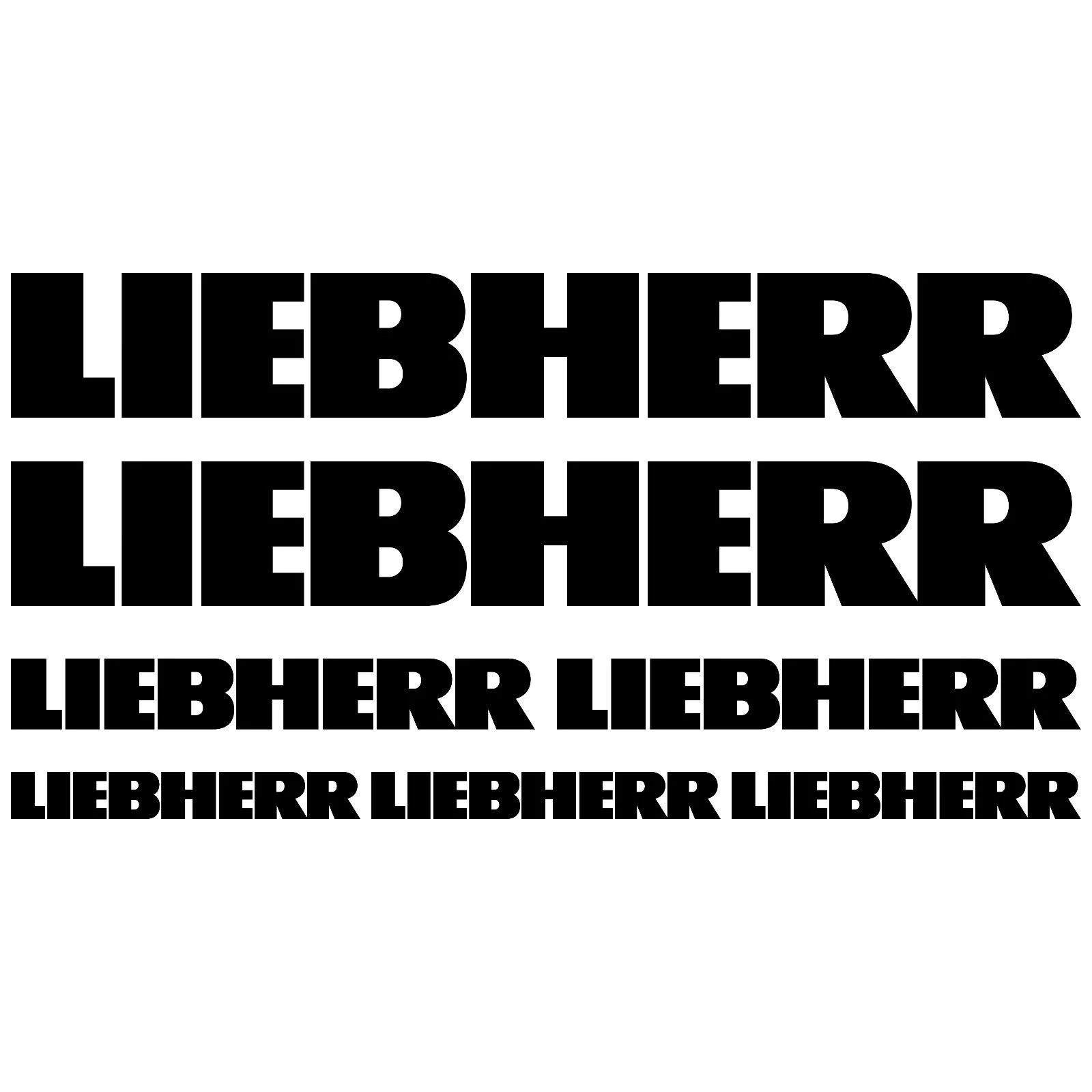 For LIEBHERR XL aufkleber sticker bagger excavator 7 Sticker Pieces Car Styling