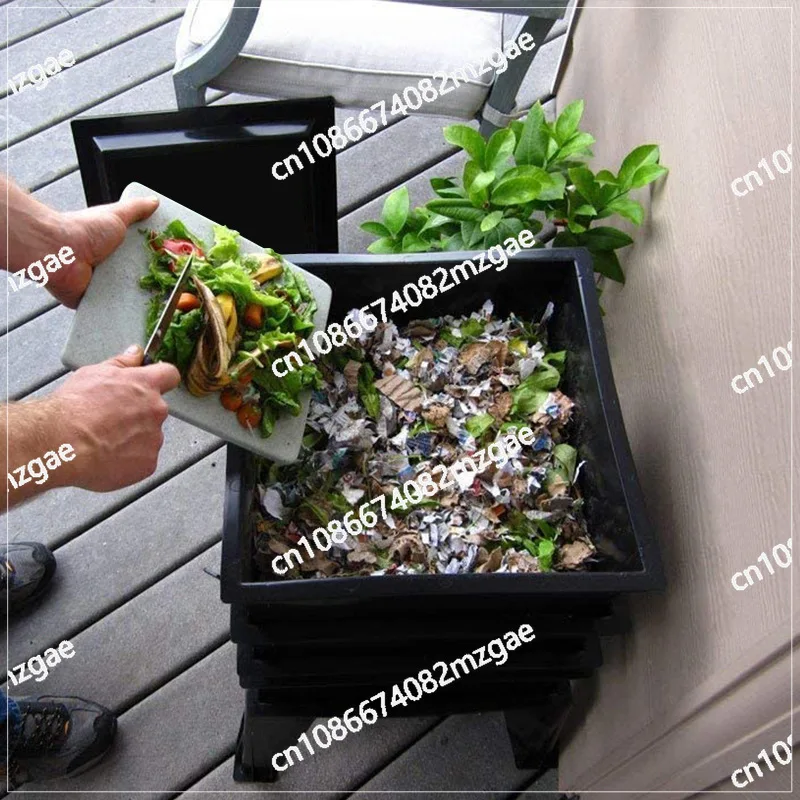 

Plastic earthworm compost bin, food waste, homemade earthworm fertilizer, earthworm breeding eco-friendly compost bin