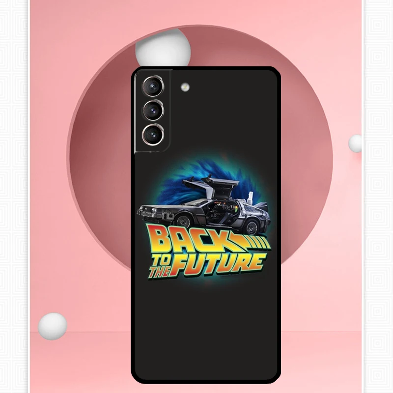 Back To The Future Time Machine Cover For Samsung Galaxy S23 S24 Ultra S8 S9 S10 S22 Plus Note 10 20 Ultra S20 S21 FE Case