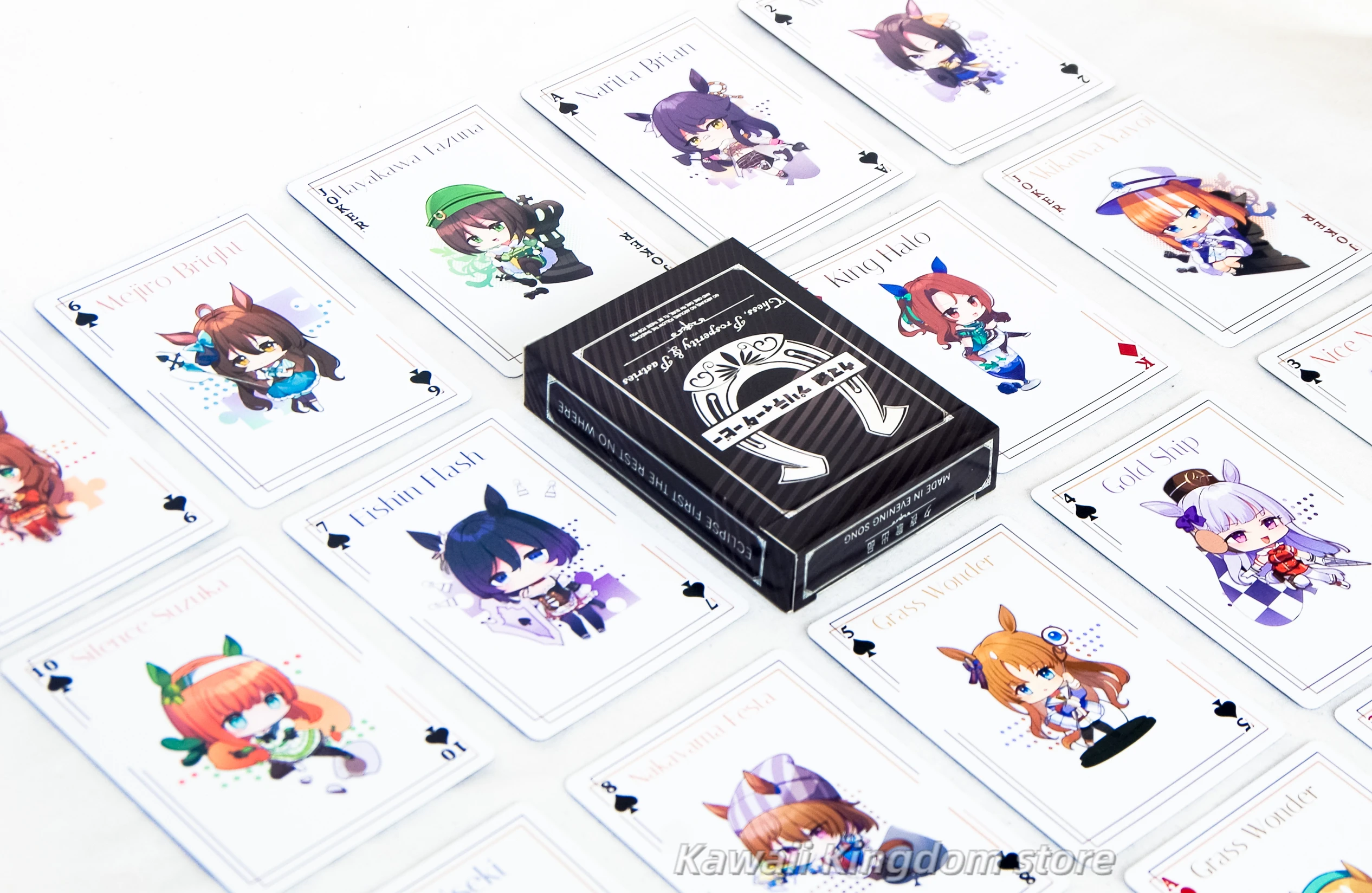 プリティーダービーゲーム-ポーカー-トランプ-ボードゲーム-アニメ-子供-キッズ-子供のおもちゃ-デッキ-カードゲーム-コスプレ