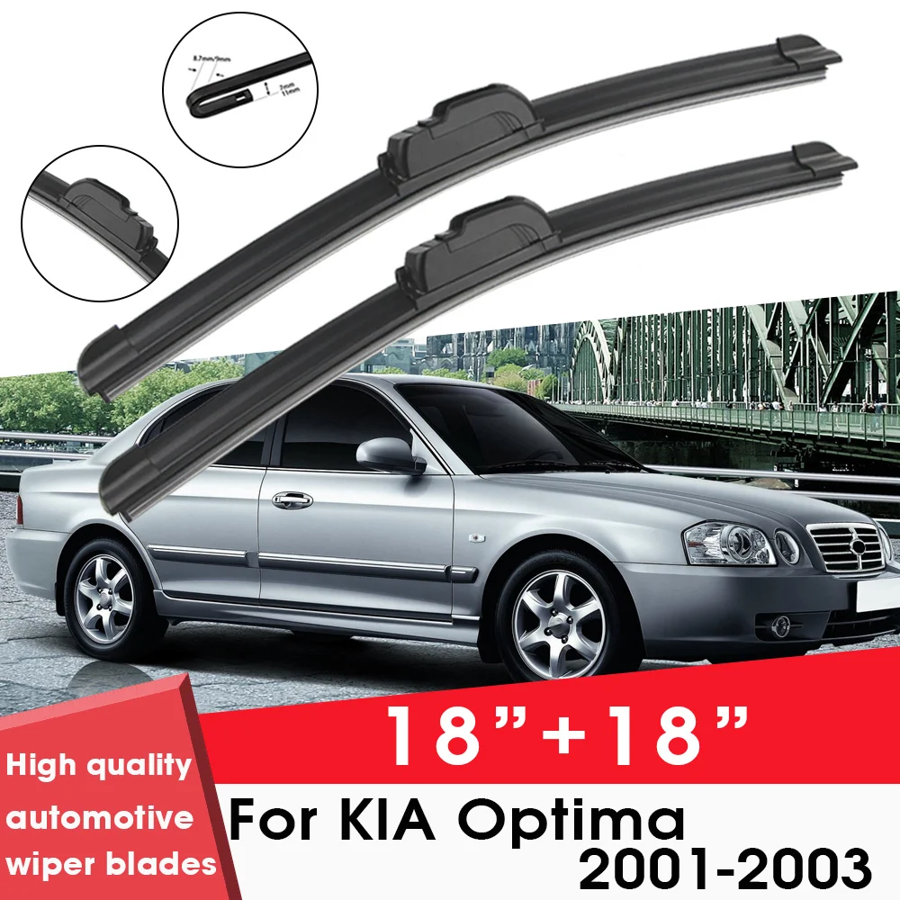 

BEMOST Car Wiper Blades Front Window Windshield Rubber Refill Wiper For KIA Optima 2001-2003 18"+18" Car Accessories