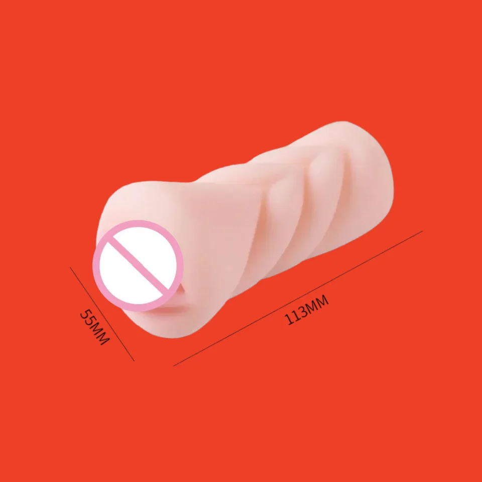 Aircraft Cup 3 Channel Textured Stroker Soft Realistic Silicone Reusable Pocket Pussy Sex Toy for Men view 4