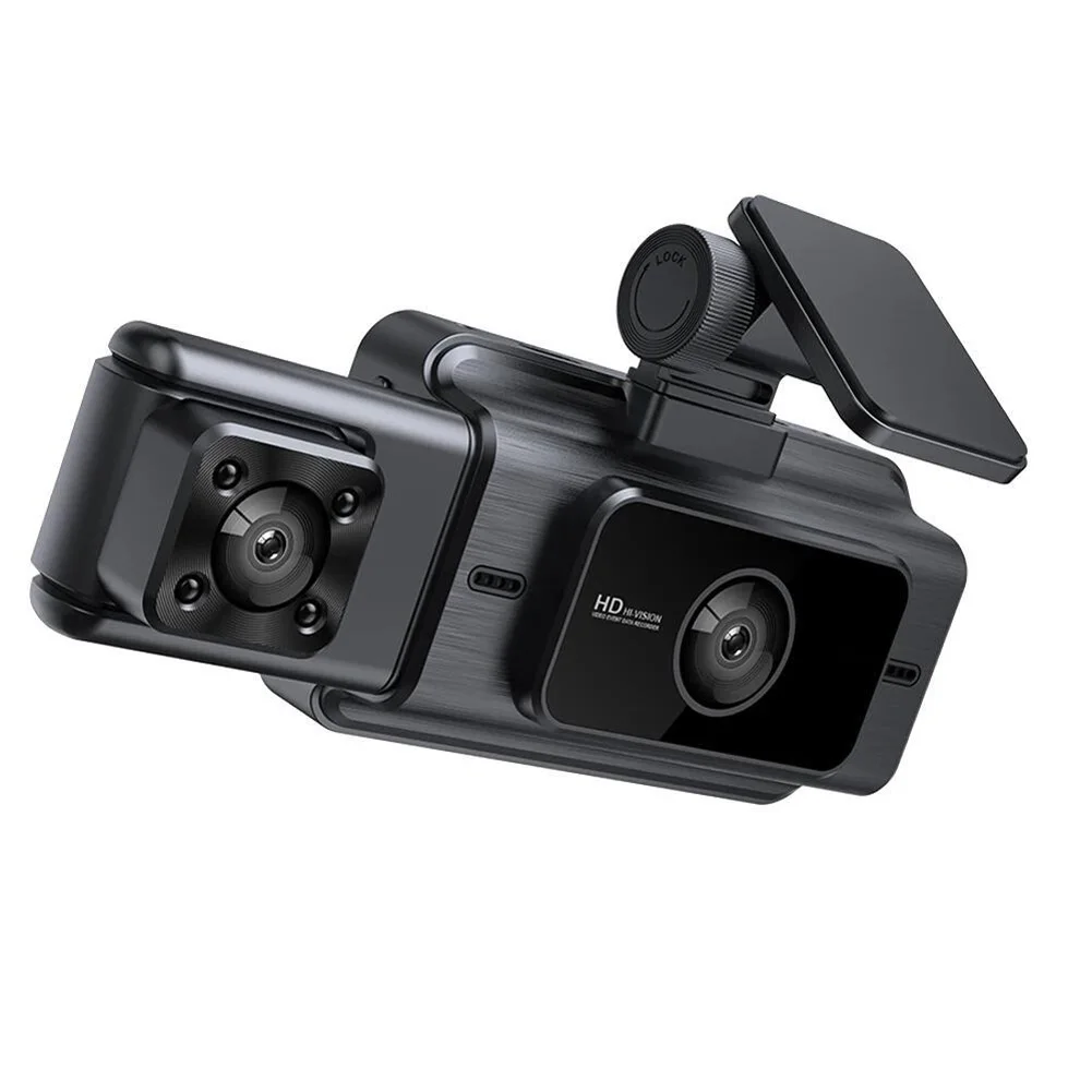 3-Channel 1080P WiFi Car Dash Cam Front Inside Rear Recording Camera 3