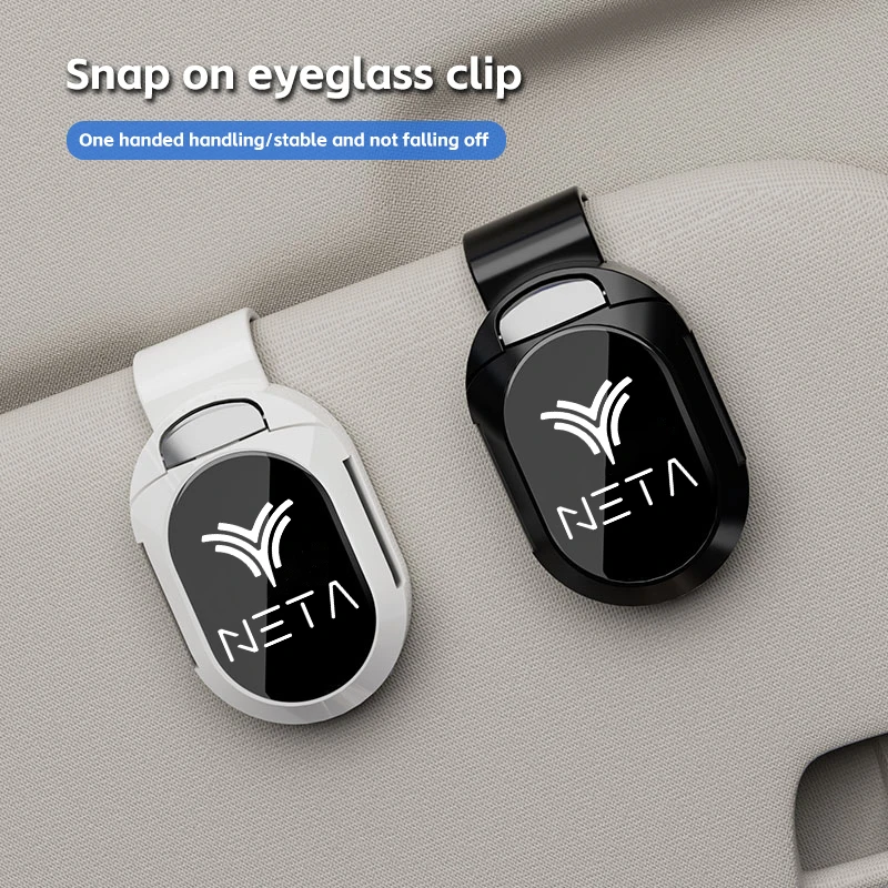 

Car Sun Visor Glasses Clips One-hand Pressing Eyeglasses Holder For NETA V Nezha X U Nezha S NO1 E-TAKE AYA Accessories portable