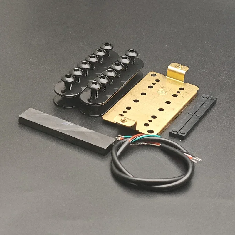 

[Наборы для самостоятельного пикапа] Наборы звукоснимателей для хамбакера-керамическая/пластиковая бобина/головка зонтика, регулируемая штанга/4C, наборы звукоснимателей для кабеля