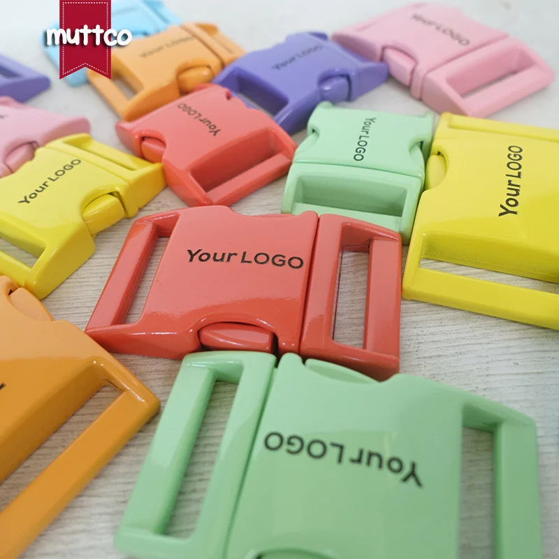 10PC Engraved Dog Collar Metal Buckle Hardware for 20mm/25mm Webbing DIY Leash Parts - Top Quality Available in 7 Colors