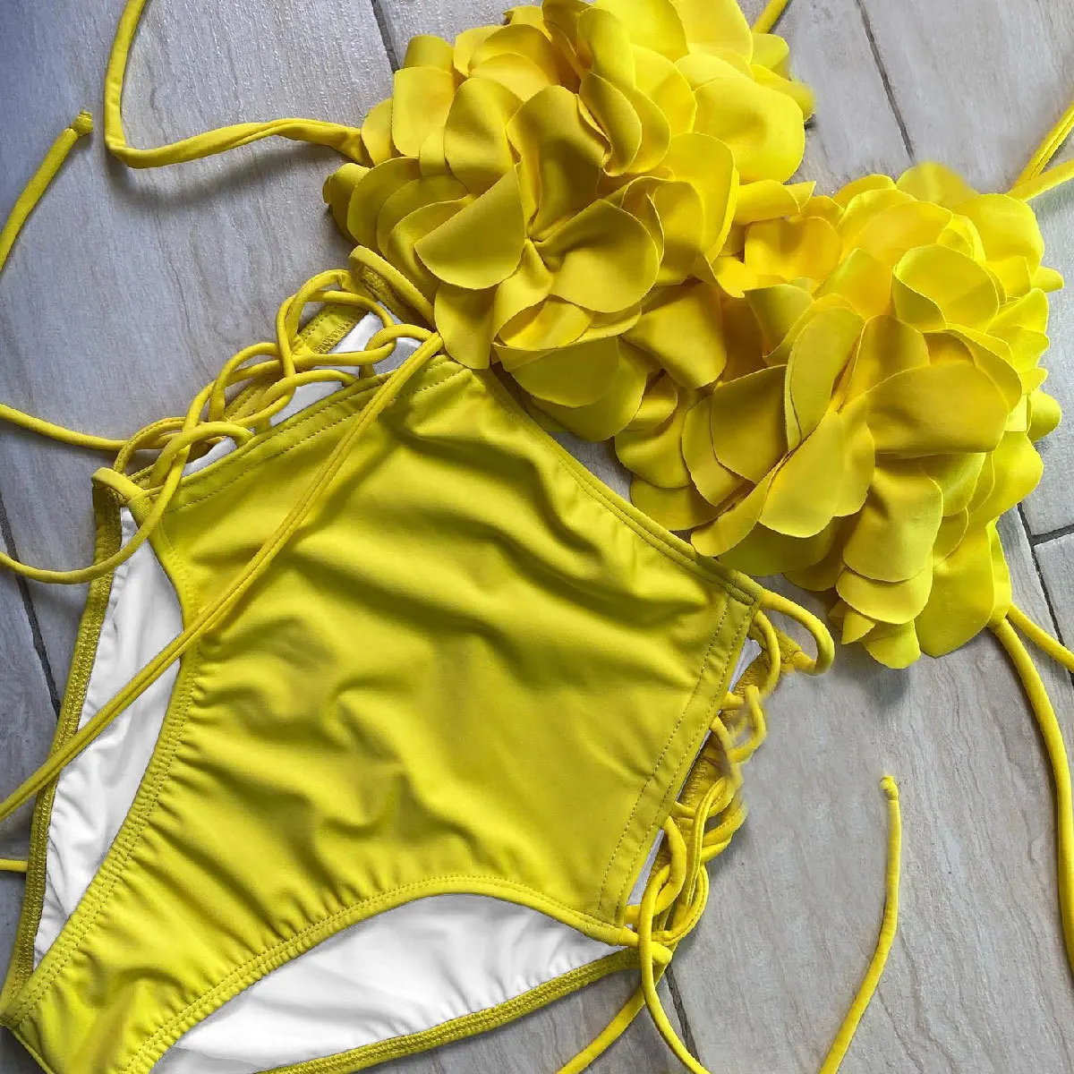 

Бикини с высокой талией, женские отдельные купальники, однотонные спортивные купальники AP24880, товары для любителей спортивной йоги и фитнеса