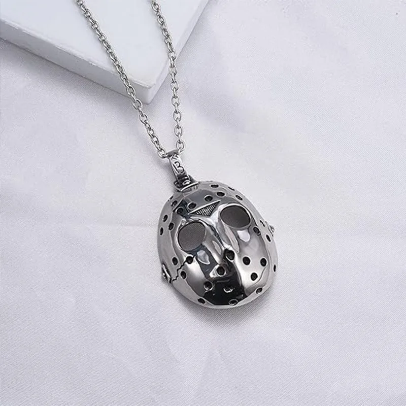 New Punk European and American Style Robot Mask Punk Hip Hop Men\'s Pendant Personalized Stainless Steel Festival Party Jewelry