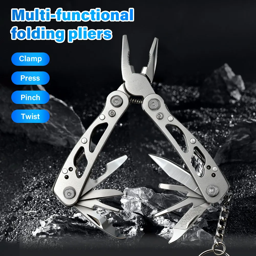 New Folding Multi-tool Pocket Knife Pliers Mini Portable Fold Outdoor Hunting Survival Rescue Multipurpose Repair Tool