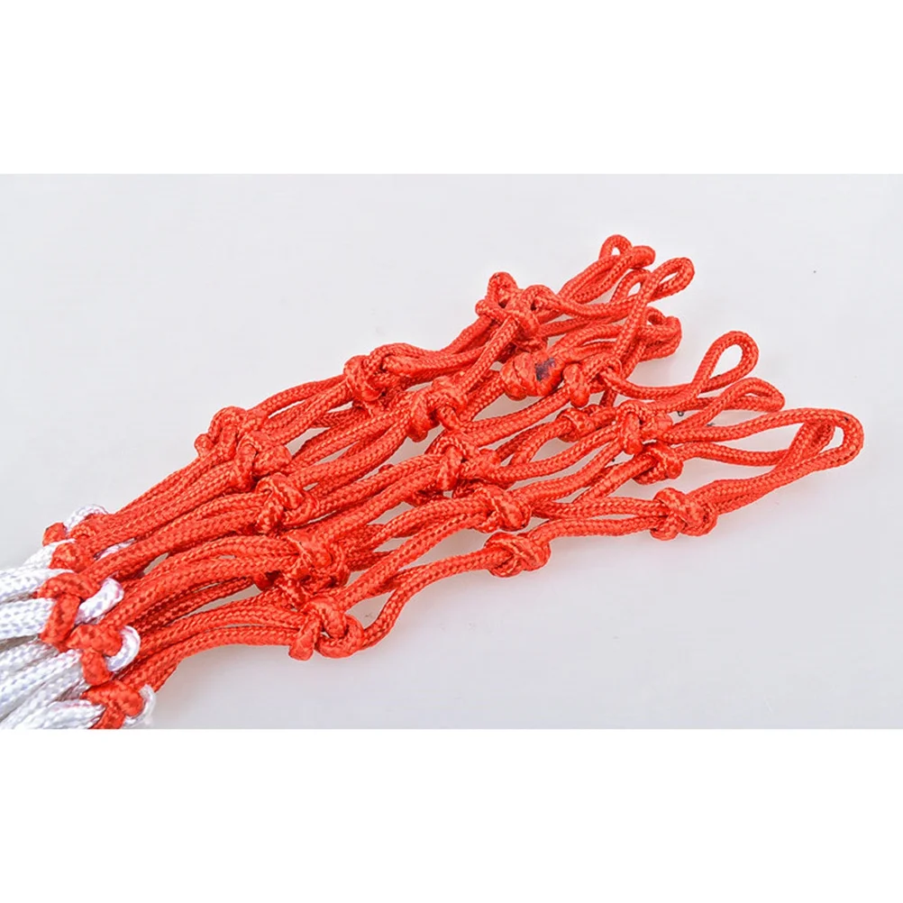 2Pcs Basketball Net High Density Nylon Heavy Duty All Weather Durable Standard Size 12 Loops Easy Install Replacement Basketball