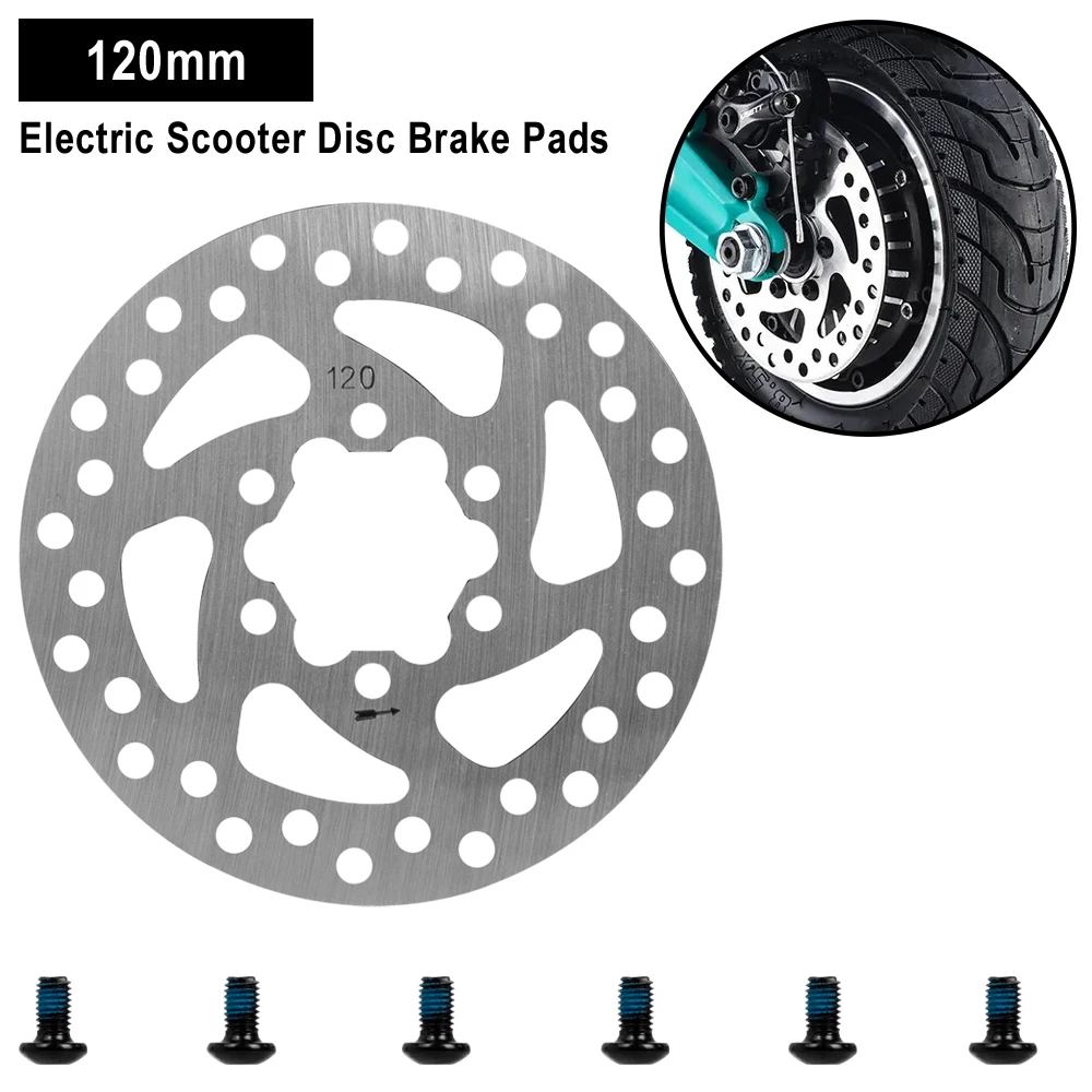 Colorful 120MM 6 Holes Disc Brake Disc Electric Scooter For Kaabo Mantis 8 Brake Disc Rotor Pads Replacement Parts