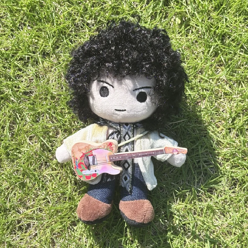 Música rock brinquedo de pelúcia chaveiro estilo punk boneca de pelúcia saco charme mochila decoração presente legal para amigo presente de natal