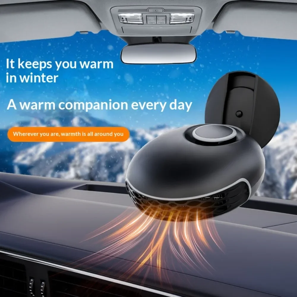 Car Heater Fan 12V 24V Auto Electric Warmer Vehicle Heater Defroster Demister Portable Fast Heating Low Energy Plug and Play