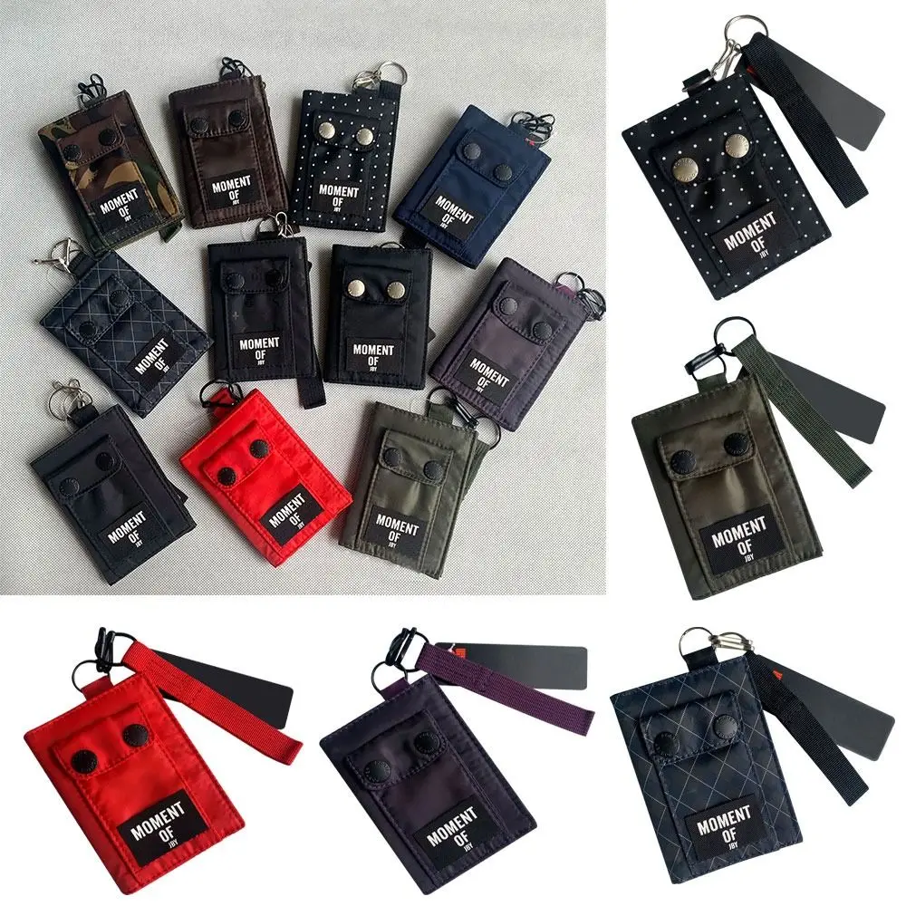 

Fashion Nylon Men's Purse Portable Simple Short Wallet Multi-slot Lightweight Card Bag