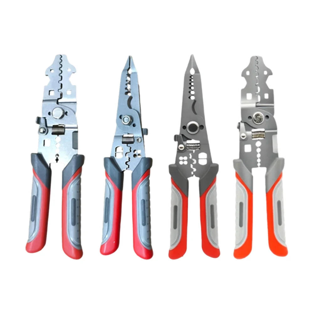 

Стриппер для зачистки проводов с функциями резки и обжима, точная зачистка для электромонтажных работ и DIY, удобная рукоятка