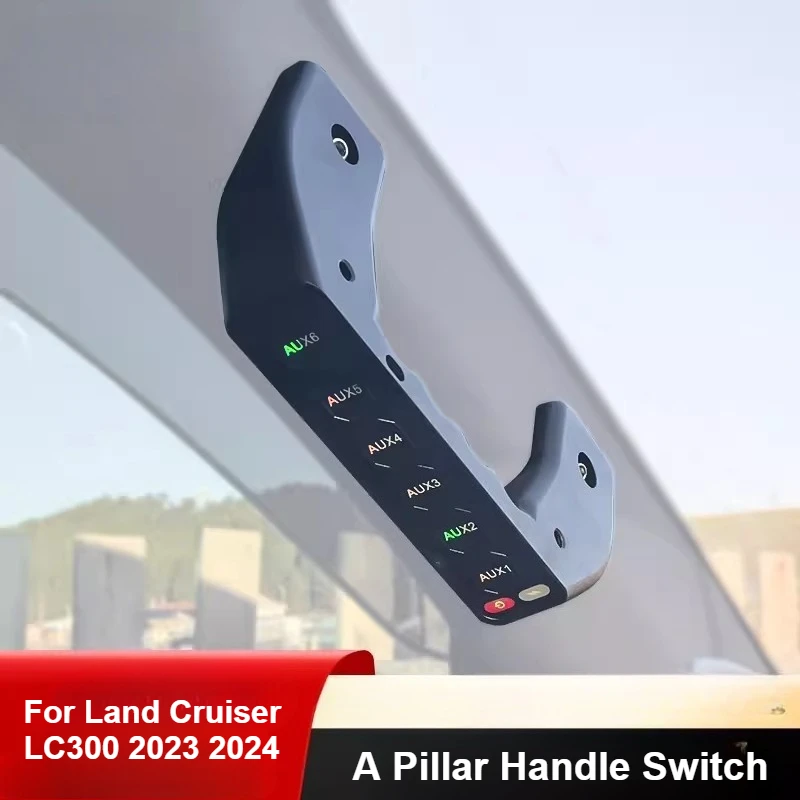 

For Land Cruiser LC250 LC300 2022 2023 2024 A Pillar Handle Integrated Switch 6 Ways Wireless Remoted Modification Accessories