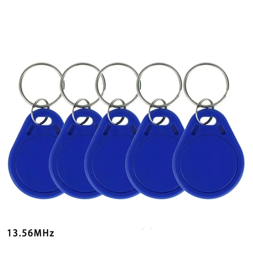5pcs 13.56MHz RFID Keyfob MF 1K S50 IC Smart Tag NFC Keychain Token ABS Waterproof Door Access Control Attendance System