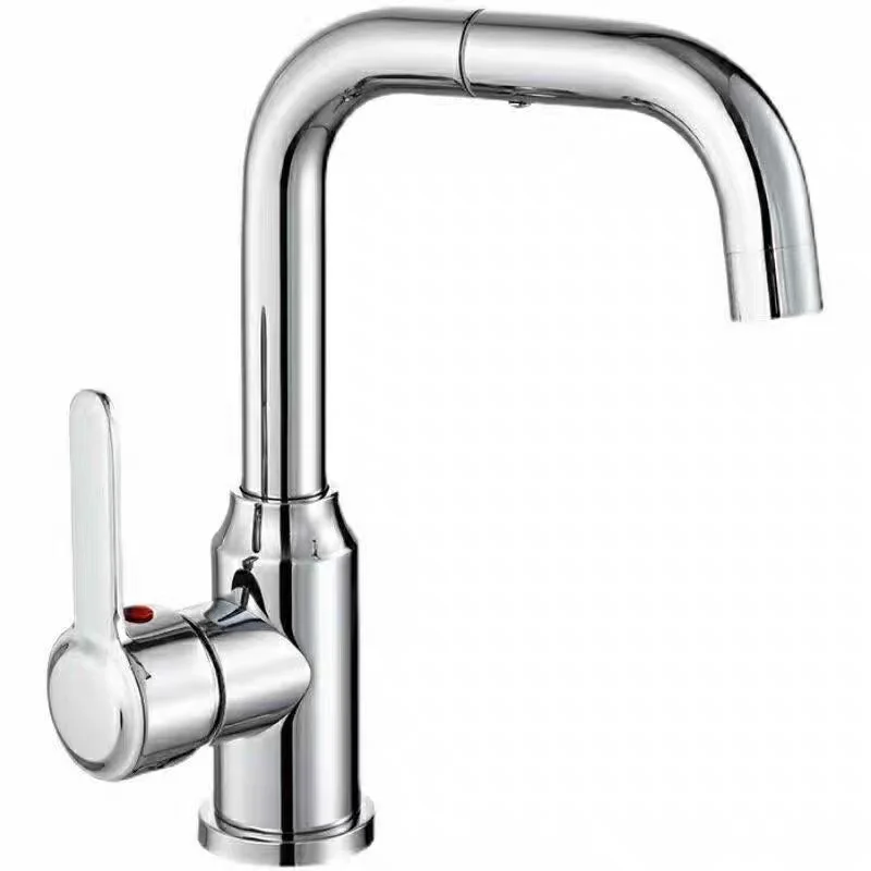 Brass Valve Core 360° free rotation, hot and cold water Stainless Steel mixing faucet suitable for bathrooms and kitchens