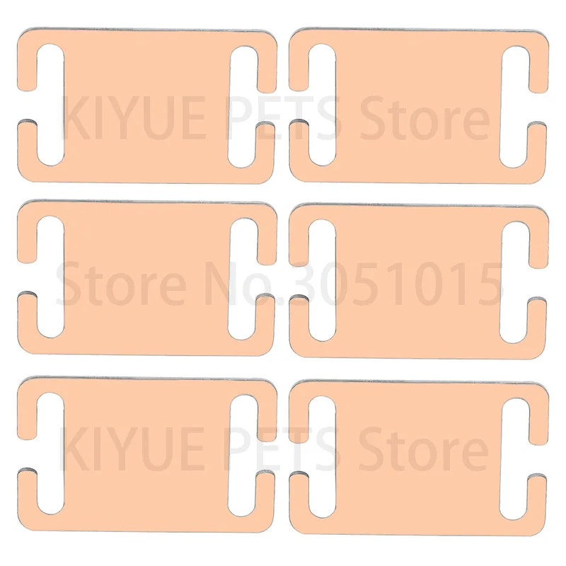 20Pcs Personalisierte Haustier Hund ID Tag Quadratische Platte Spiegel Edelstahl Ornament Angepasst Gravur Metall Anti-verloren Typenschild co – Detail 16