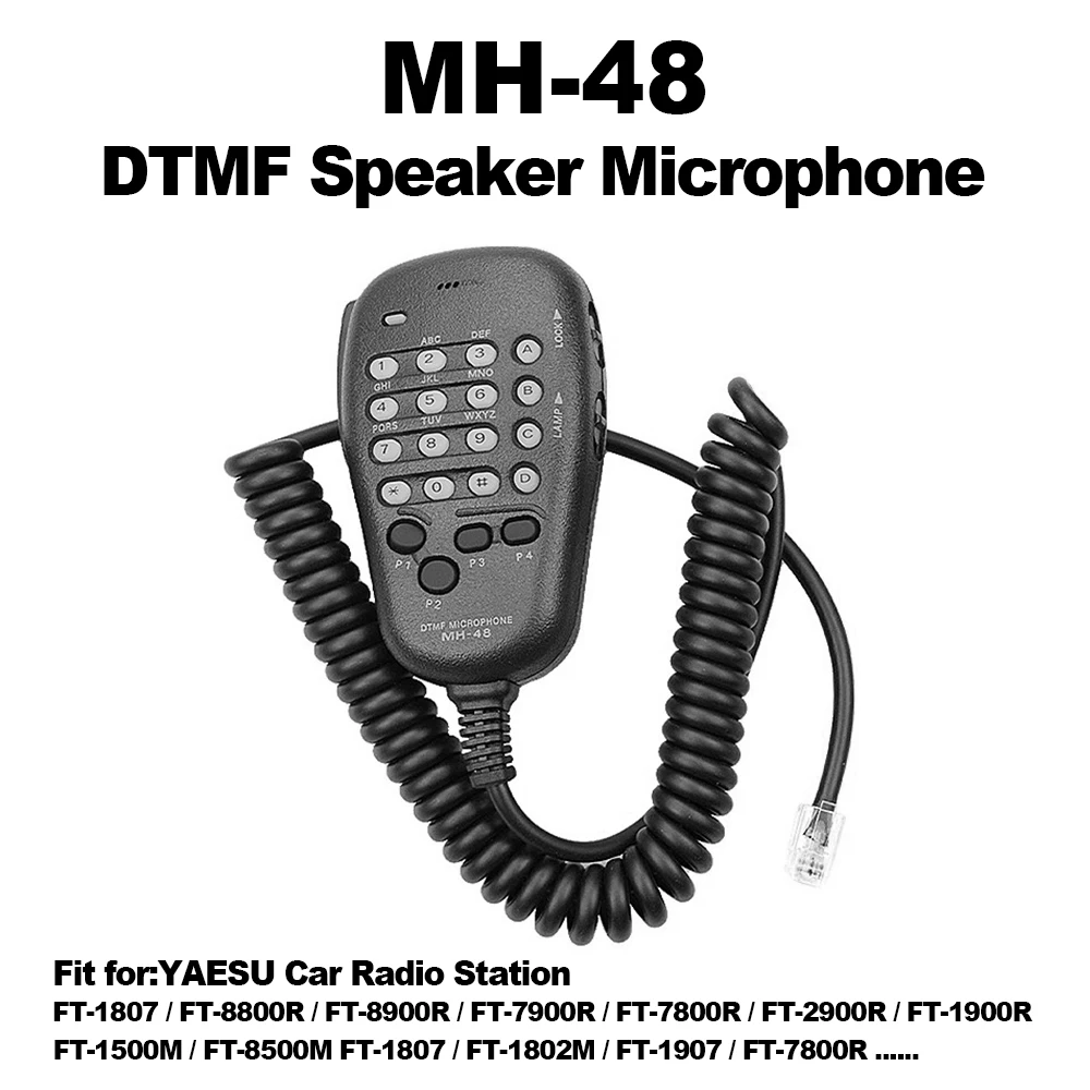 

YAESU MH-48 DTMF динамик микрофон MH-48A6J микрофонный кабель для FT-1807 FT-8800 FT-8900R FT-7900R FT-7800R FT-2900R автомобильная радиостанция