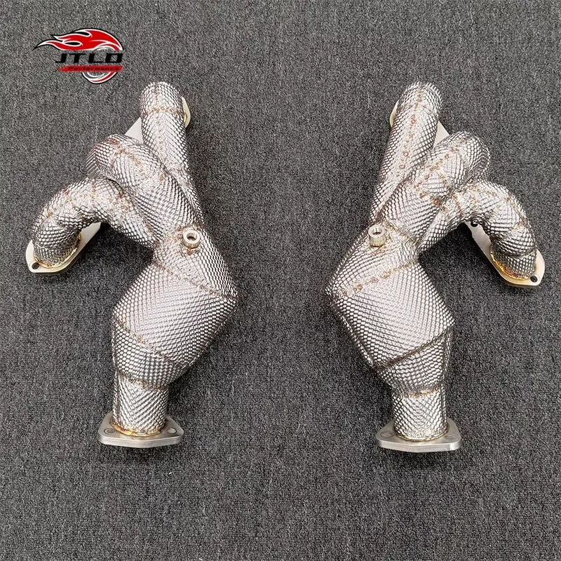 High Flow 200 Cell Catted Exhaust Header Manifold for Porsche 987.1 Boxster Cayman Durable Duty Precision Exhaust Pipe