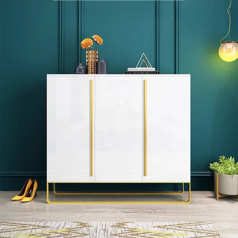 

Light Luxury Minimalist Shoe Cabinet Organizer Household Entrance Large Capacity Door Modern Simple Storage Foyer Furniture