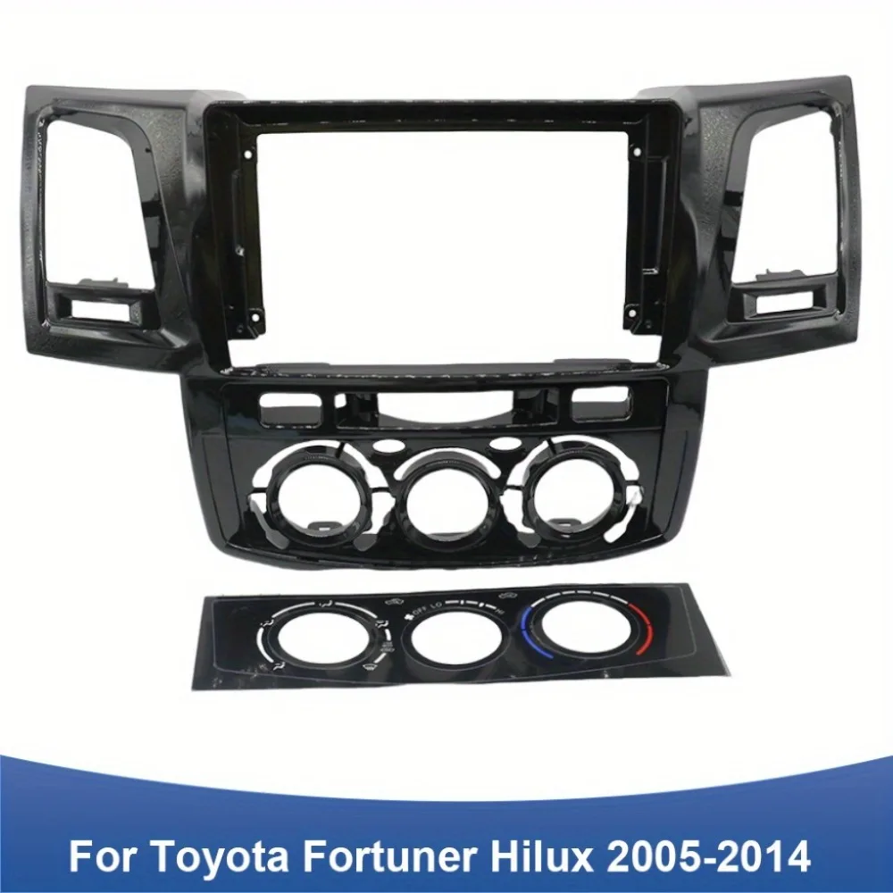 

9 Inch Car Frame Fascia Adapter For Toyota Fortuner Hilux Vigo Android Radio Dash Fitting Panel Kit 2005-2015