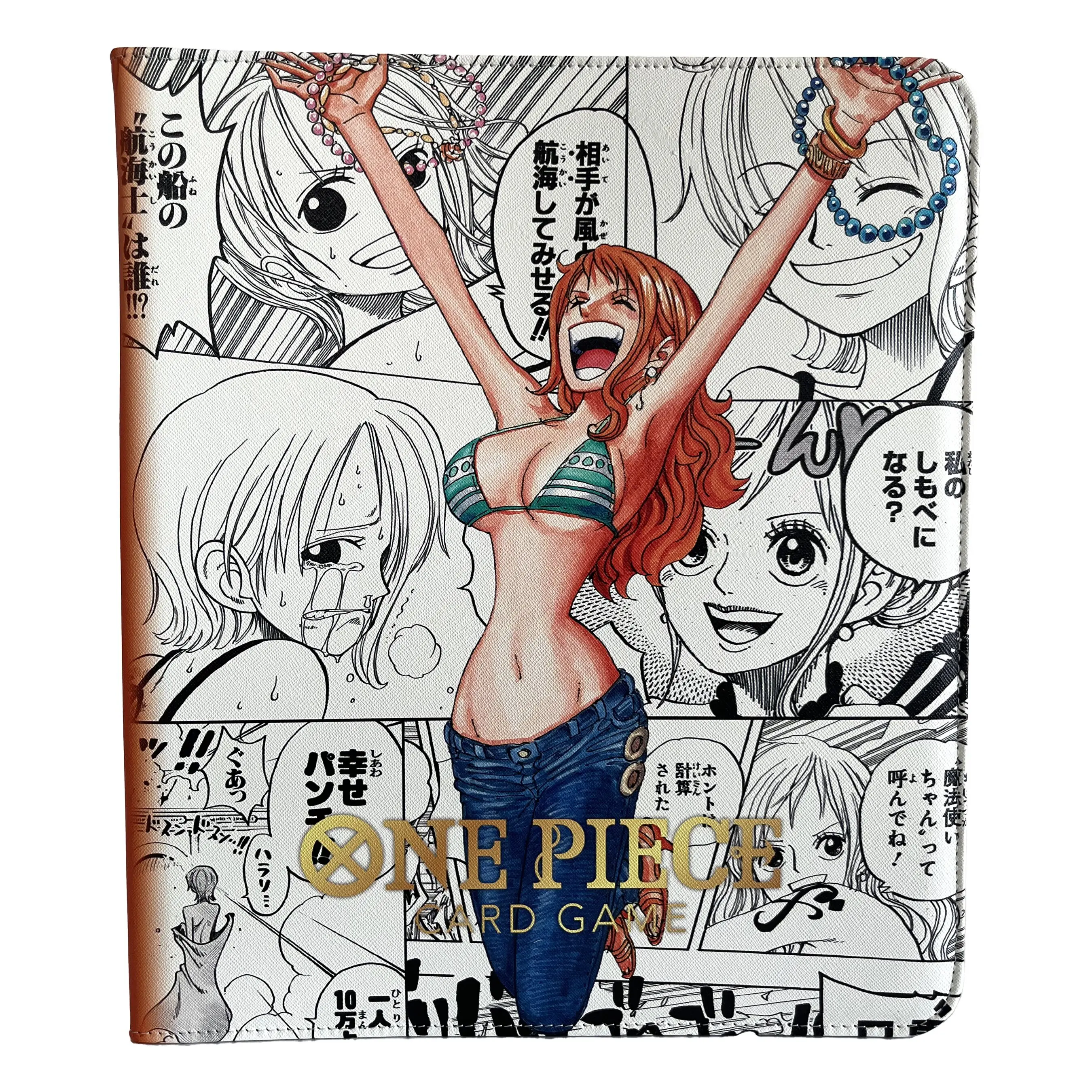 OPCG One Piece Card Binder Heroines Album Series Nami Nico Robin Uta 540pcs Card Holder 9 Grid PU Gold Stamping Folder Toy Gifts view 5