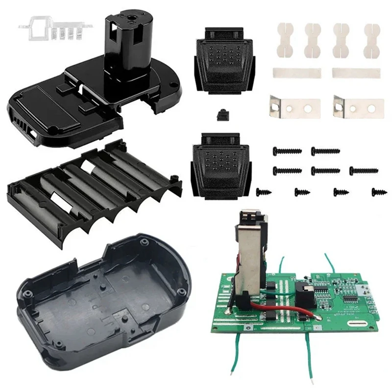 P108 5X18650 Batteria agli ioni di litio Custodia in plastica Circuito di protezione di ricarica per RYOBI 18V P103 P118 BPL-1815 1820G ONE +