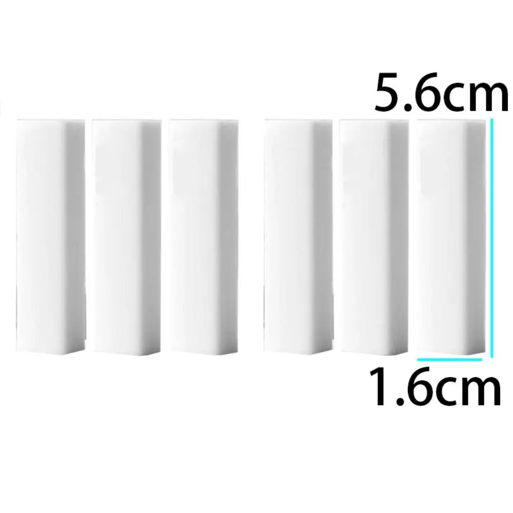 Gomma da cancellare a forma di triangolo senza chip di cancelleria per studenti da 6 pezzi Gomma da matita morbida senza traccia Gomma da cancellare bianca durevole creativa per studenti