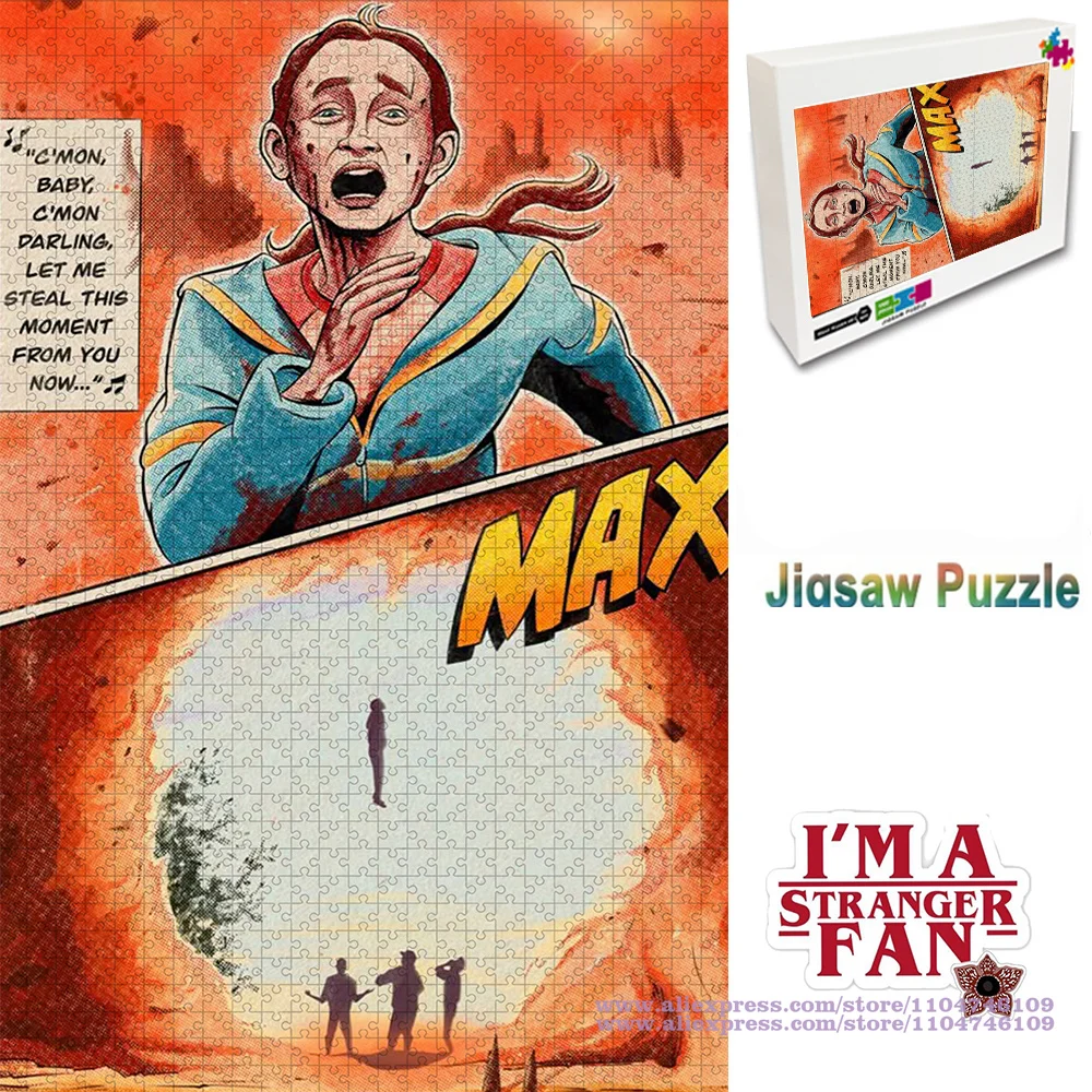 

Пазлы-головоломки «Очень странные дела» 108/200/300/500/1000/1500 элементов, персонажи Мэд Макс, интеллектуальные головоломки для взрослых, украшение для дома