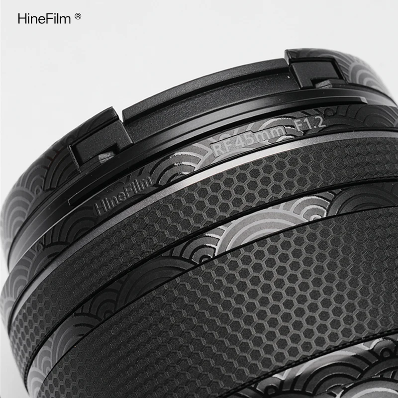 تخصيص الجلد لكانون RF45 f1.2 غطاء للعدسات ملصق 45 1.2 ملصق مائي الجلد لكانون RF 45 مللي متر F1.2 STM حامي التفاف ملصق #4