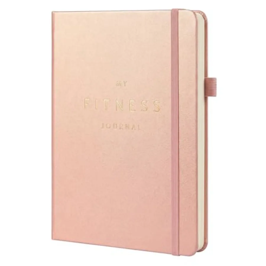 

Workout Journal for Men and Women Fitness and Food Journal with Daily Diet Tracker and Gym Exercise Log Book Undated, A5 Size,