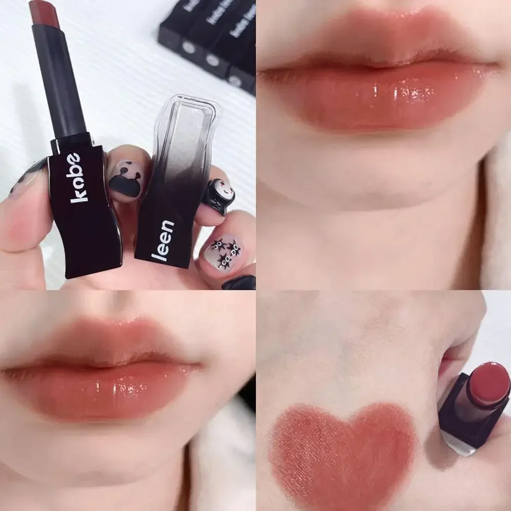 Schwarze Feder Serie fester Honig Lippenstift feuchtigkeit spendende Farbe Tee Spiegel Milch Lippenstift und Glasur Lippen Frauen Feuchtigkeit