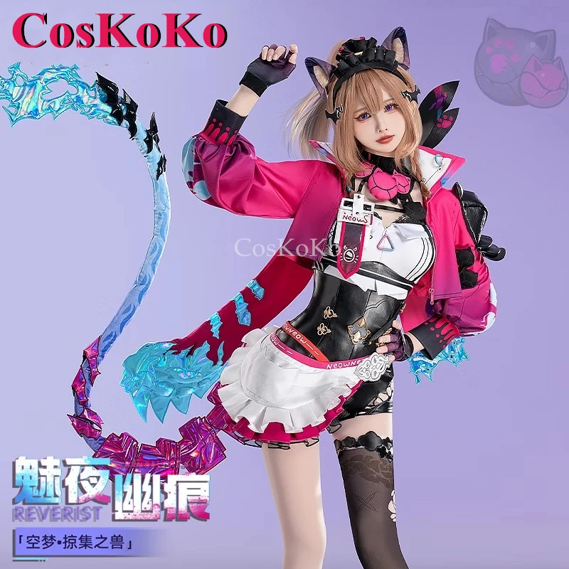 CosKoKo Pardofelis Cosplay Game Honkai Impact 3rd Costume Reverist Calico Sweet Uniform Halloween Party Role Play Clothing S-XL