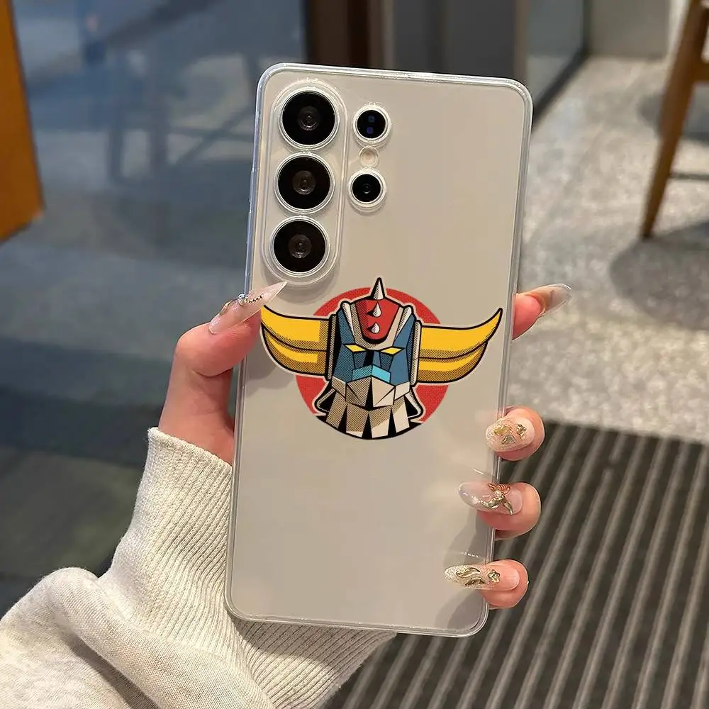 UFO Robot Grendizer  Phone Case For Samsung S25,S24,S21,S22,S23,S30,Ultra,S20,Plus,Fe,Note,10,9,5G Transparent Cover